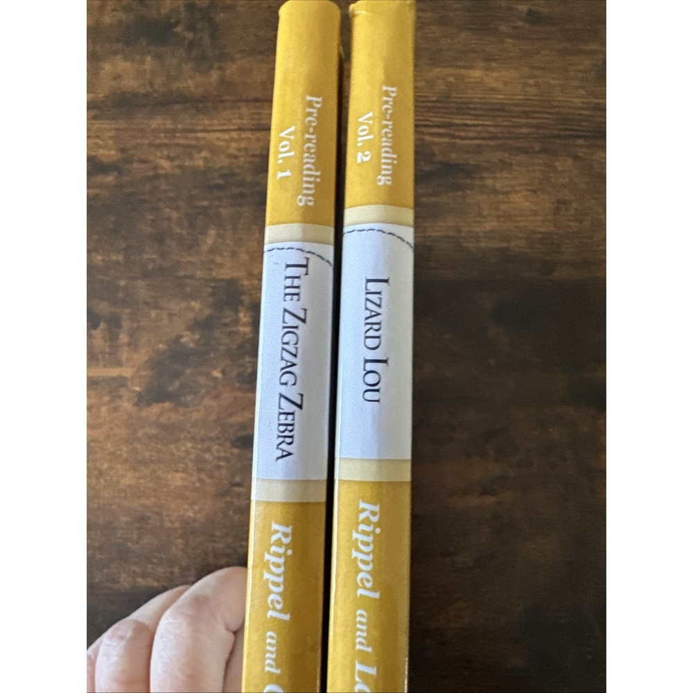 All About Reading Pre-reading Vol 1 & 2 Zigzag Zebra Lizard Lou Hardcover Books - Picture 3 of 3